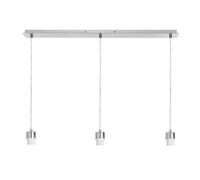 Lampadario MORE 80 base a sospensione da soffitto cromo 230V E27 3x42W