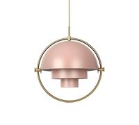 Lampadario Multi-Lite Grande Rosa e Ottone