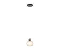 Lampadario Nabila 552.22L Nero/ Cromo Nero/ Vetro Fumé