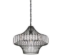 Lampadario Nero In Cristallo Westinghouse E27