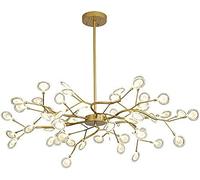 Lampadario Nordico Firefly Sputnik, Moderna Lampada A Sospensione A Ramo LED A 45 Luci Lampada da Soffitto A Sospensione Regolabile per Interni con Paralume in Vetro per Soggiorno-,Un,30 Luce,Plea