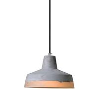 Lampadario nostalgico in stile retrò, lampada a sospensione monotesta a vite E27, apparecchi di illuminazione in metallo con coperchio in cemento, luci sospese