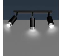 Lampadario Orientabile HIRO 3 BLACK e WHITE da soffitto e parete