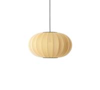 Lampadario Ovale Alba Bianco Made By Hand Ø57