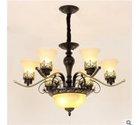 Lampadario paese americano retro ferro lampadario a LED soggiorno infissi sala da pranzo lampade a sospensione studio,Plafoniera Lampadario Da Soffitto