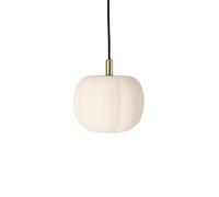 Lampadario Pepo Piccolo Ø20 Bianco Opale/ Ottone A