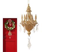Lampadario per albero di Natale - Lampadario di decorazione per Natale - espositore stagionale ricordo con cordino per giardino, balcone, porta ristorante, soggiorno