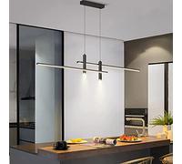Lampadario per interni, illuminazione a sospensione moderna a LED dimmerabile compatibile con isola cucina, lampada a sospensione a LED lineare per illuminazione decorativa domestica con faretti, lamp