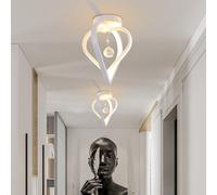 Lampadario Plafoniera A Soffitto 2 Cuori Pendente Luce 6500k 4000k 3000k [EEK: A+++]