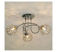 Lampadario plafoniera con design a 3 sfere, modello Aphyse