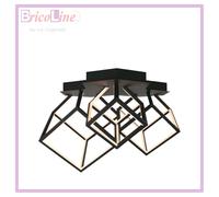 LAMPADARIO PLAFONIERA DECORATIVA 3 CUBI LED 46W 3000K NERO V-TAC SKU 15342