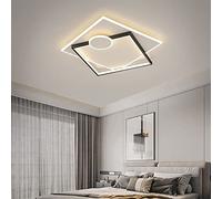 Lampadario , Plafoniera moderna a LED Nero/Oro Plafoniera da incasso a soffitto Lampadario a LED nordico Lampada da soffitto quadrata Apparecchio for camera da letto Sala da pranzo Soggiorno Vita inte