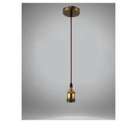 LAMPADARIO PORTALAMPADA A SOSPENSIONE PER LAMPADINE E27 PENDENTE 2 METRI E27-2M