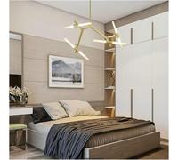 Lampadario, post -moderno - Light Light a spina di aringa lampadaria contemporanea sala da pranzo dimensibile lampadina g9 lampadina a sospensione Luxury Luxury Luxury Luxury (White, 128cm) FANDIAO