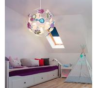 Lampadario Principessa Per Stanza Da Gioco Ragazza Corona Colorata D 35Cm [EEK: Non valutato]