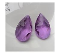 Lampadario Prismi Cristallo Prismi pendenti for lampadari sfaccettati a goccia in cristallo viola K9 da 6 pezzi da 50 mm