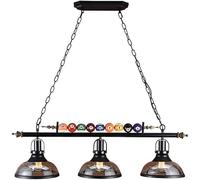 Lampadario retrò di Biliardo Decorazione LED Lampada A Sospensione Multi-Fiamma Decorazione Bar Loft Ristorante Lampada per Scale Lampadario A Pendolo A Sfera Creativa E27 Caldo 3000k