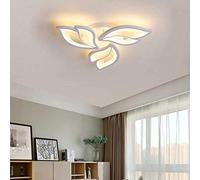 Lampadario Rettangolare a Led da Incasso Nel Soffitto, Decorazicreativa a Forma Di Foglia Di Petalo, Utilizzato per L'Illuminaziinterna Di Soggiorno, Sala da Pranzo e Ufficio./3 Foglie/un