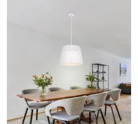 Lampadario Rotondo, Fessure Decorative Interno E Esterno Cavo Bianco Big.Light [EEK: Non valutato]