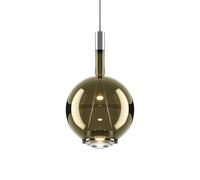 Lampadario Rotondo Lodes Sky-Fall Medio 2700K Dorato Salvia/vetro