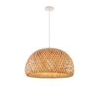 Lampadario semicircolare del sud-est asiatico Lampadario tessuto a mano Diametro 28,5 cm Lunghezza del cavo 1,2 m base Lampada da soffitto Decorazione Compatible with interni , lampadario da pranzo