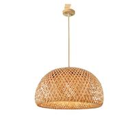 Lampadario semicircolare del sud-est asiatico Lampadario tessuto a mano Diametro 28,5 cm Lunghezza del cavo 1,2 m base Lampada da soffitto Decorazione Compatible with interni , lampadario da pranzo