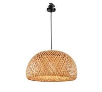 Lampadario semicircolare del sud-est asiatico Lampadario tessuto a mano Diametro 28,5 cm Lunghezza del cavo 1,2 m base Lampada da soffitto Decorazione Compatible with interni , lampadario da pranzo