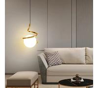 Lampadario sfera in vetro a sospensione tripla luce lampada design moderno 20w