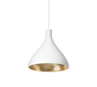 Lampadario Singolo Pablo Swell Medio Bianco/ Ottone
