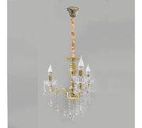 Lampadario soffitto 3 bracci a sospensione con catena gocce pendenti lampada e14