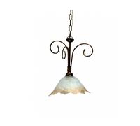 LAMPADARIO SOSPENSIONE A 1 LUCE Col. ELEGANTE FERRO BATTUTO