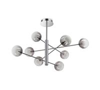 Lampadario Sospensione Equinoxe 8 Luci G4 Cromo Dimmerabile Ideal Lux