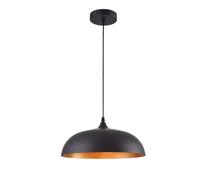 Lampadario sospensione stile contemporaneo metallo pendente cupola attacco E27 [EEK: A]
