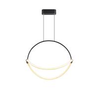 Lampadario Sospeso Lampada Da Tavolo Nero LED Lampada Da Soggiorno H 170 Cm [EEK: Inaditato]