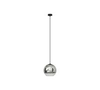 Lampadario Sospeso Regolabile Per Tavolo Ø 20 Cm Cromo E27 Metallo