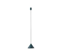 Lampadario Sospeso Verde Rotondo Ø 20,5cm H: Max. 130cm Regolabile GU10 Metallo
