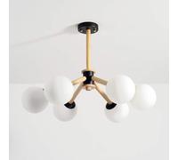 Lampadario Sputnik 6 10 luci in Metallo Nero lampadario a Sospensione Antico Moderno di metà secolo,Semplice e Bello