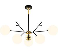 Lampadario Sputnik Mid secolo illuminazione oro nero moderno lampadario lampadario a soffitto Compatible with soggiorno cucina,per varie stanze