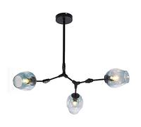 Lampadario sputnik moderno 7 luci e27 lampadario a pendente secolo illuminazione a sospensione regolabile lampada a soffitto regolabile per la sala da pranzo cucina a barra del corridoio, blu, 6 luci