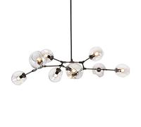 Lampadario sputnik moderno 7 luci e27 lampadario a pendente secolo illuminazione a sospensione regolabile lampada a soffitto regolabile per la sala da pranzo cucina a barra del corridoio, blu, 6 luci