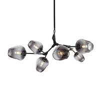 Lampadario sputnik moderno 7 luci e27 lampadario a pendente secolo illuminazione a sospensione regolabile lampada a soffitto regolabile per la sala da pranzo cucina a barra del corridoio, blu, 6 luci