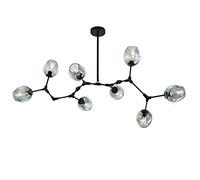 Lampadario sputnik moderno 7 luci e27 lampadario a pendente secolo illuminazione a sospensione regolabile lampada a soffitto regolabile per la sala da pranzo cucina a barra del corridoio, blu, 6 luci