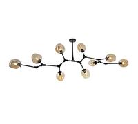 Lampadario sputnik moderno 7 luci e27 lampadario a pendente secolo illuminazione a sospensione regolabile lampada a soffitto regolabile per la sala da pranzo cucina a barra del corridoio, blu, 6 luci