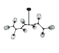 Lampadario sputnik moderno 7 luci e27 lampadario a pendente secolo illuminazione a sospensione regolabile lampada a soffitto regolabile per la sala da pranzo cucina a barra del corridoio, blu, 6 luci