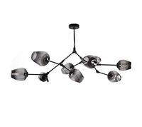 Lampadario sputnik moderno 7 luci e27 lampadario a pendente secolo illuminazione a sospensione regolabile lampada a soffitto regolabile per la sala da pranzo cucina a barra del corridoio, blu, 6 luci