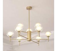 Lampadario Sputnik oro nero moderno lampadario classico semi-incassato apparecchio di illuminazione da soffitto compatibile con soggiorno sala da pranzo foyer, luce led soffitto