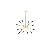 Lampadario Stilnovo Sputnik 16 Oro/ Nero
