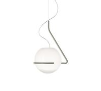 Lampadario Tonda Grande Titanio/ Bianco