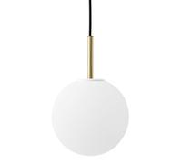 Lampadario TR in Ottone Spazzolato con Lampadina Opale Opaco