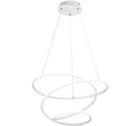 lampadario trio ovale interno led 230V-50Hz bianco opaco futuristico intrecciato